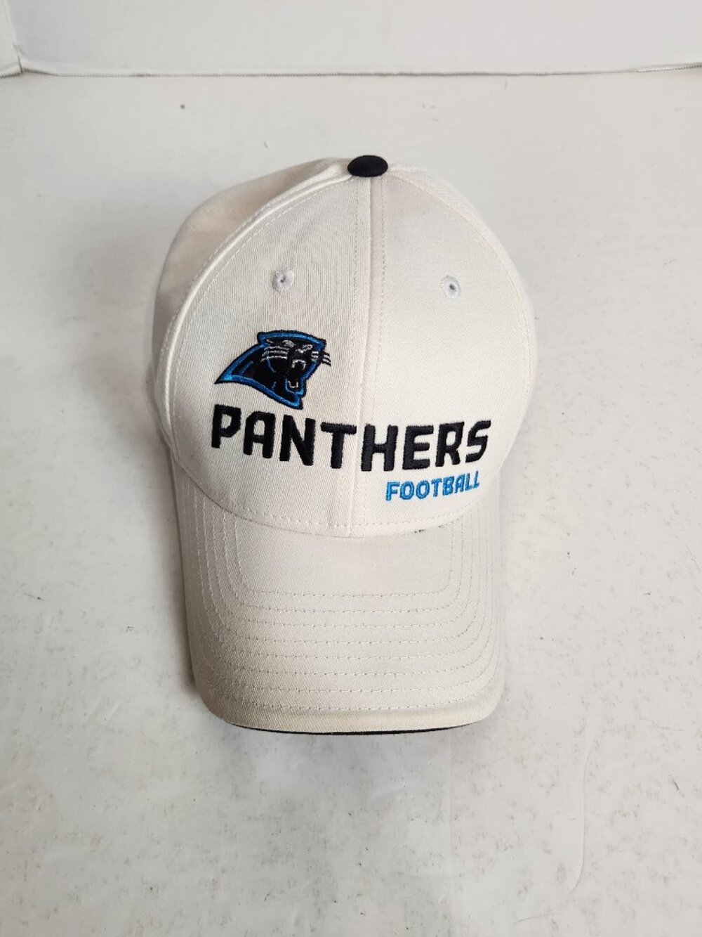 Carolina Panthers Football Cap Hat Strapback White Reebok Authentic Sideline NFL
